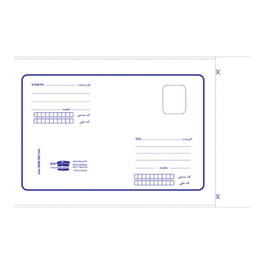 پاکت پستی حبابدار نایلون مشکی 120 آ5 ب5 آ4 ب4 آ3